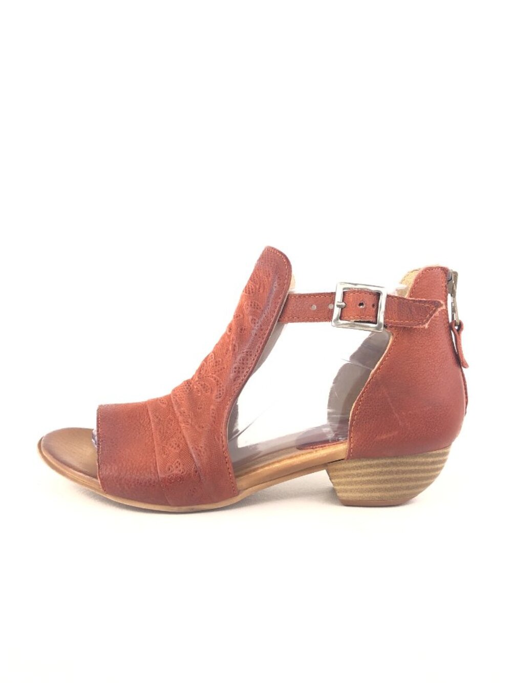 Miz Mooz Corra Red Leather Heeled Sandals EUR 38